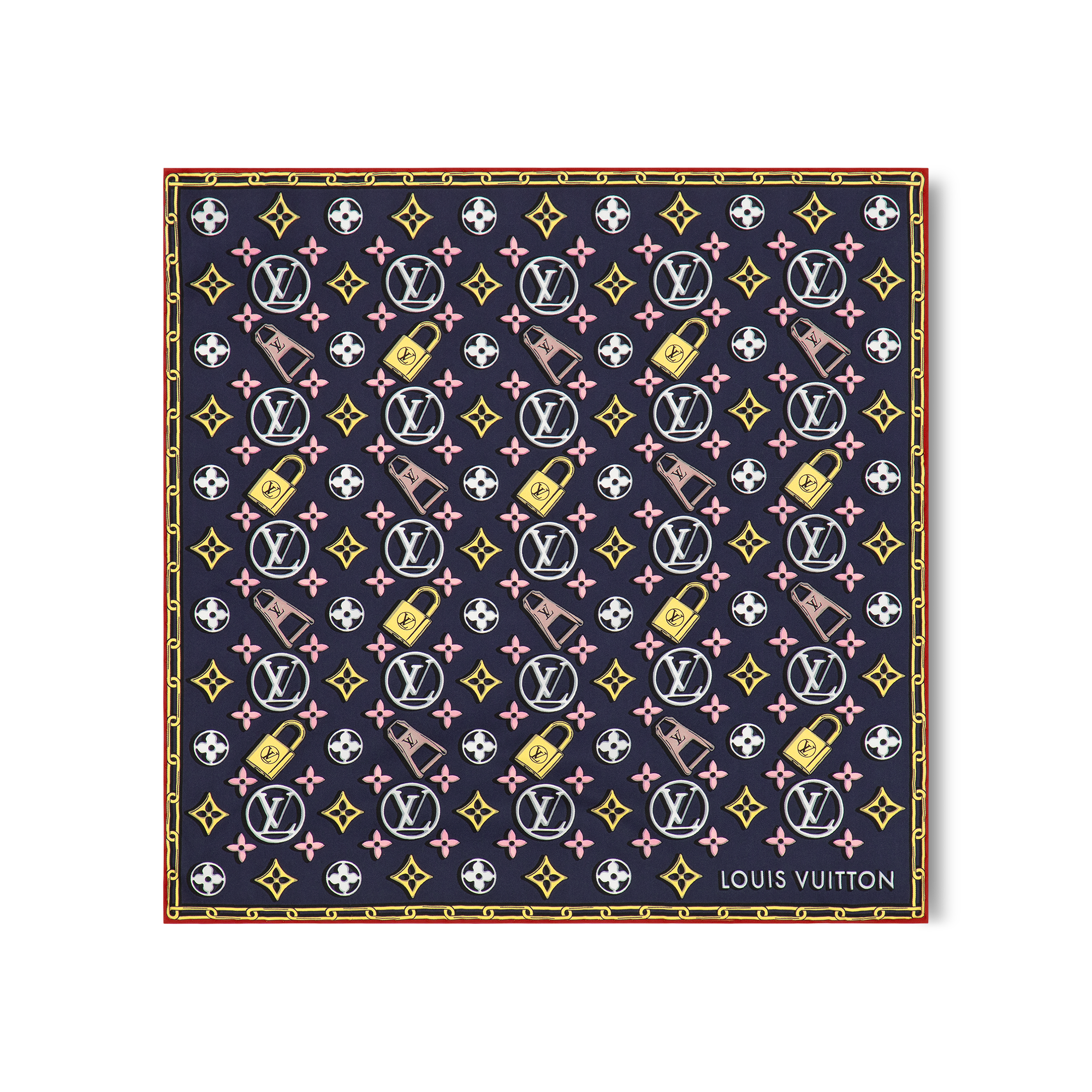 Louis vuitton silk square hot sale scarf